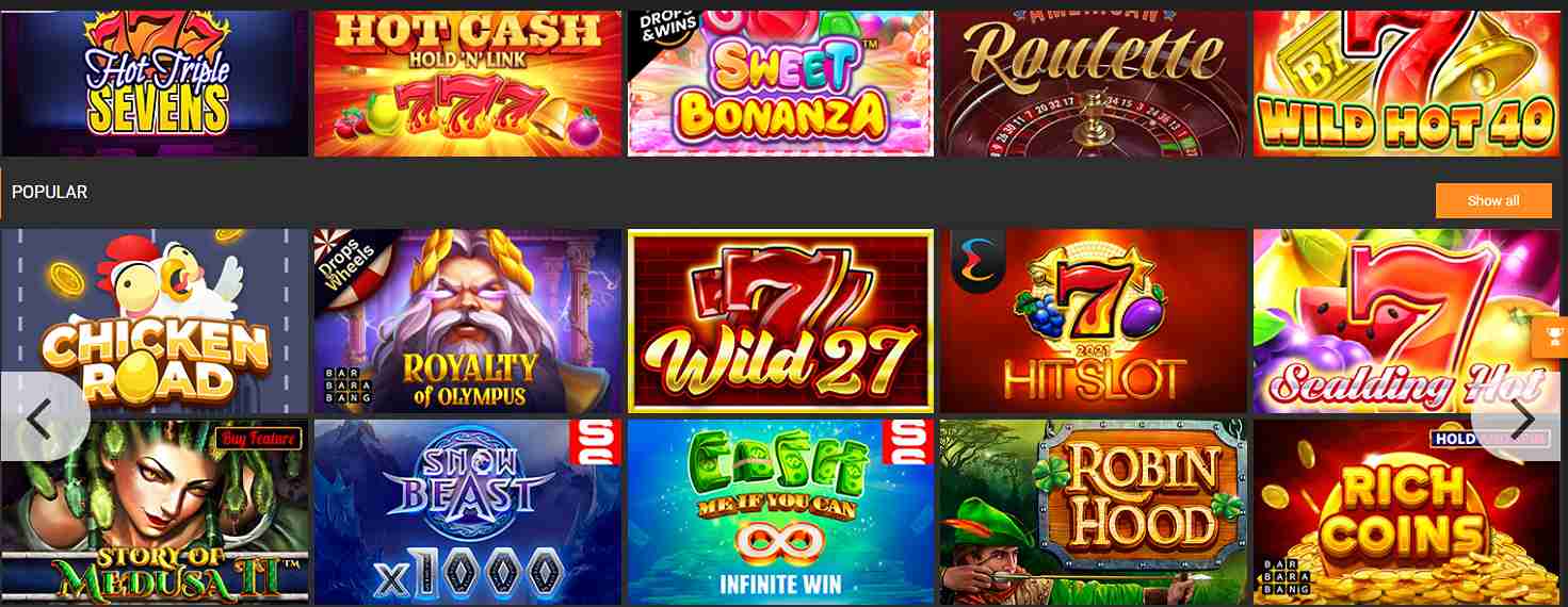 1xBit Casino – Games