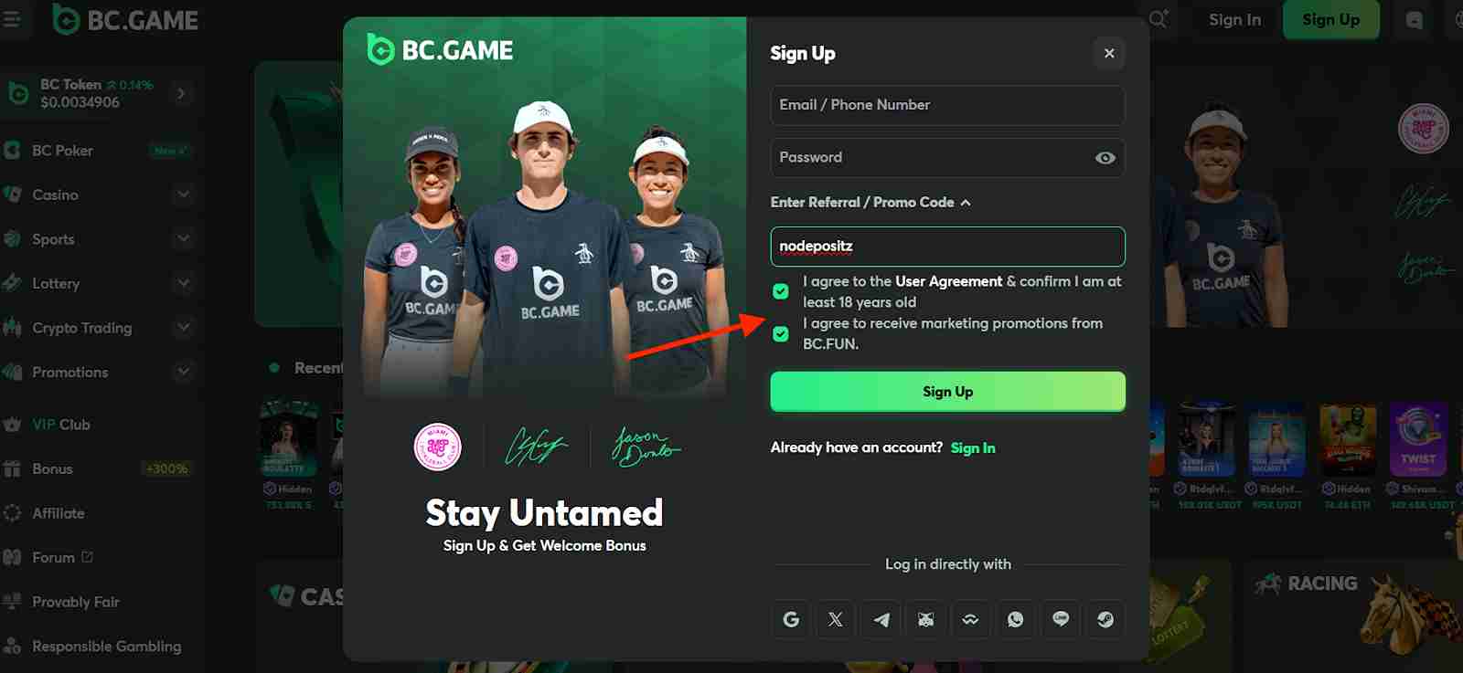 BC.Game Bonus