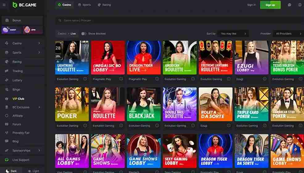 BC.Game Casino Games
