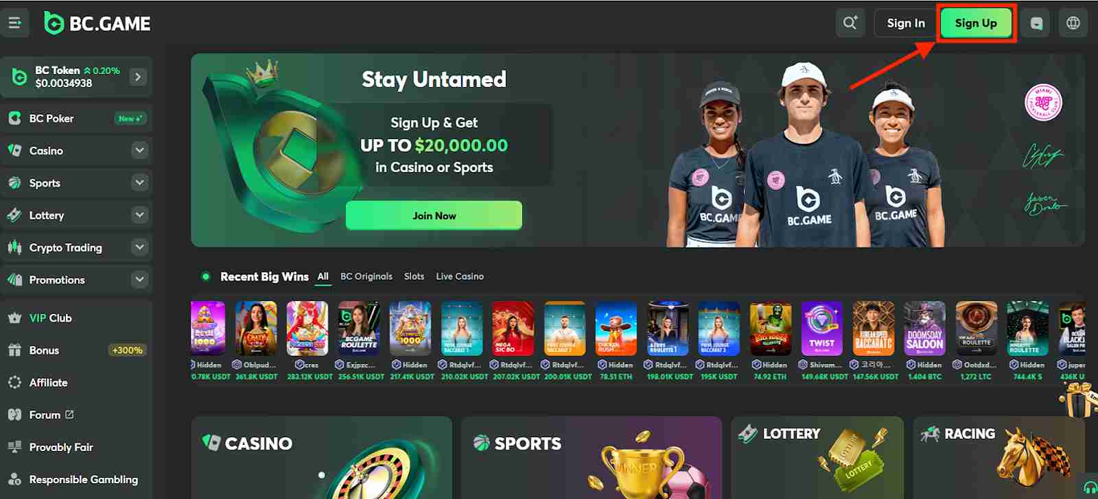BC.Game No Deposit Bonus