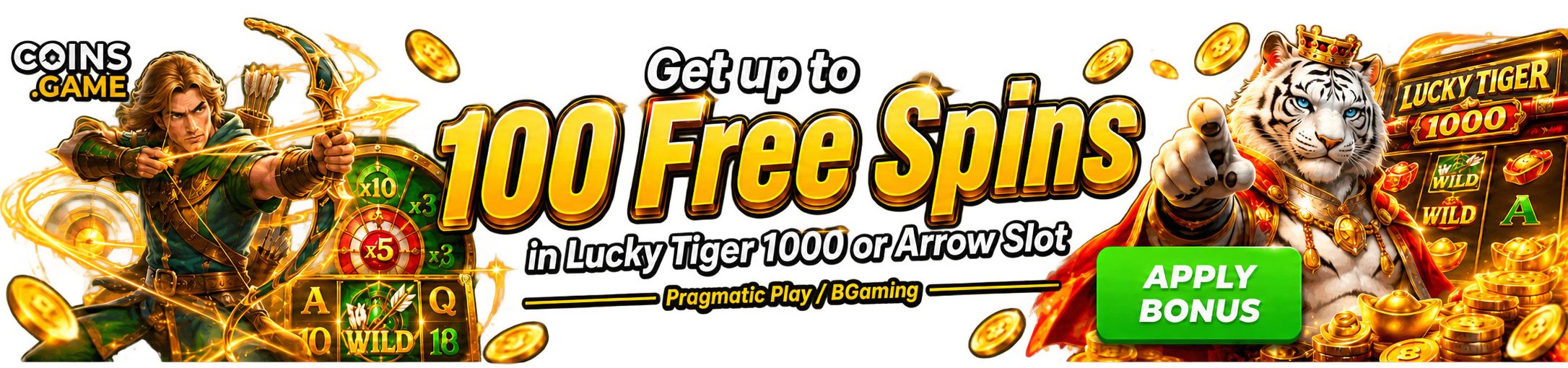 Banner Coins Game Bonus