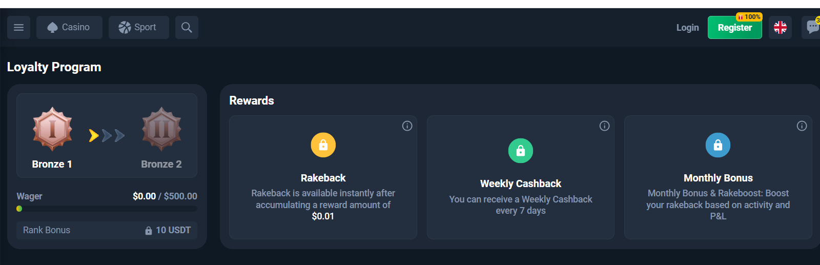 Coins.Game Loyalty Rewards