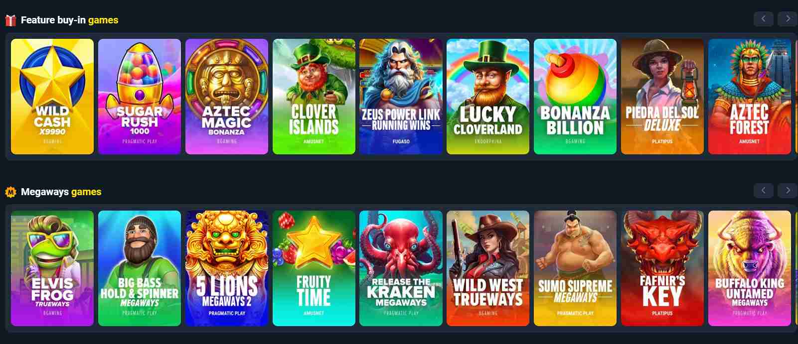 Games at Coins.Game Casino