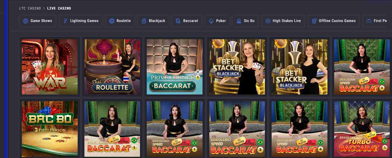 LTC Casino live casino