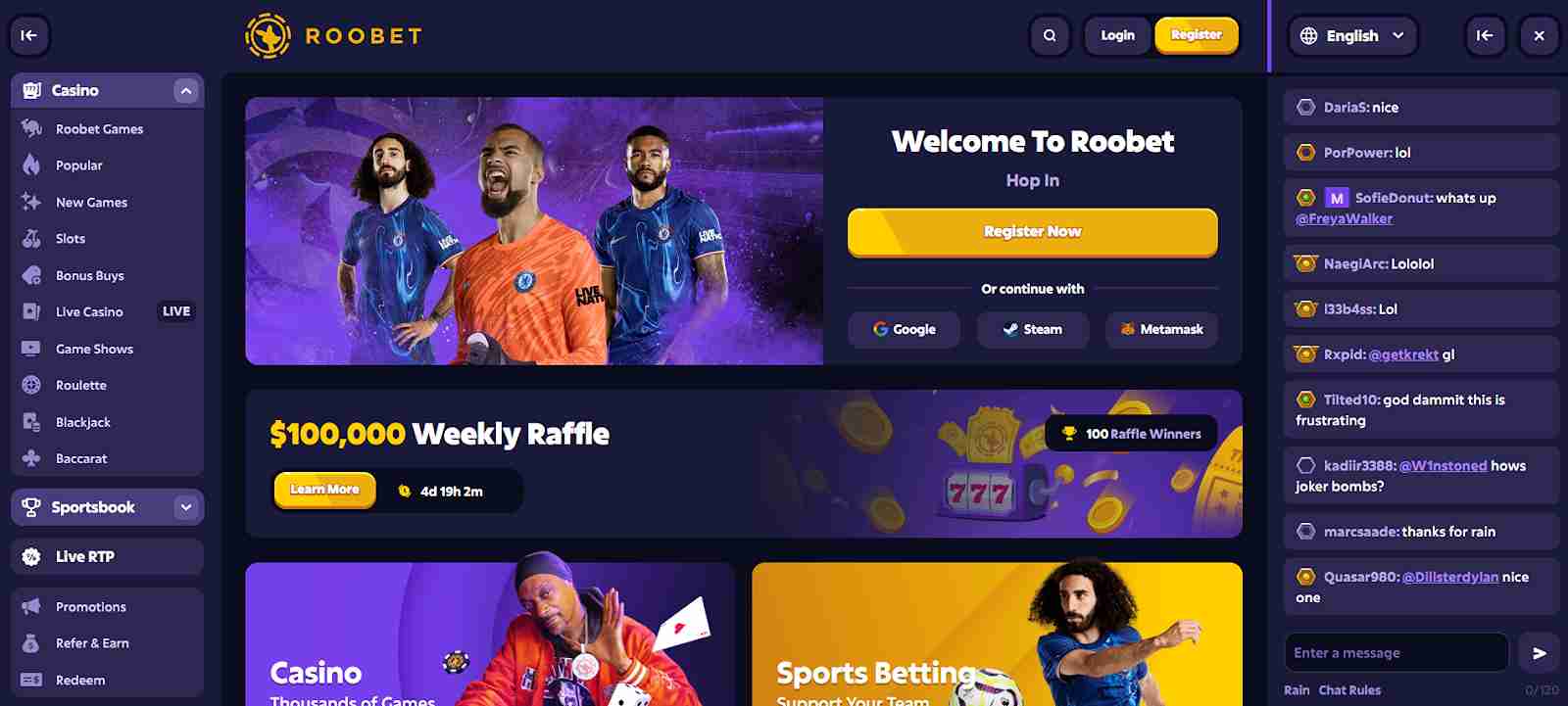 Roobet Promo Code & No Deposit Bonus