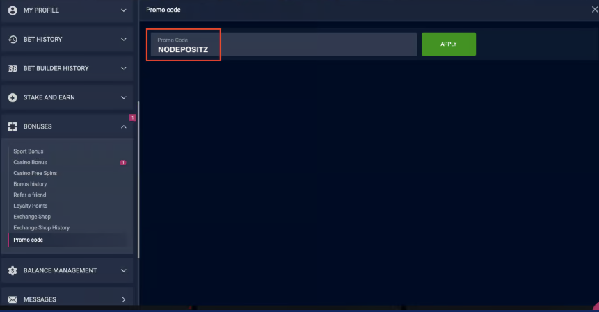 VBet Promo Code NODEPOSITZ