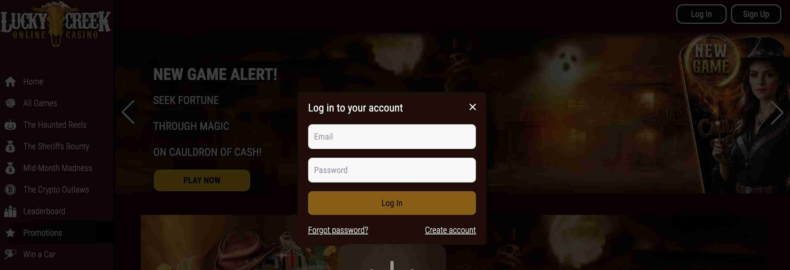 lucky creek casino no deposit bonus sing up