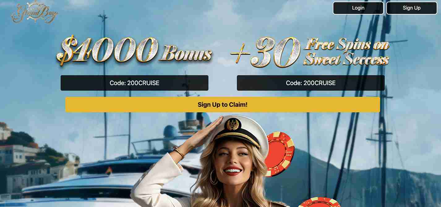 Claim the No Deposit Bonus at Casino Grand Bay