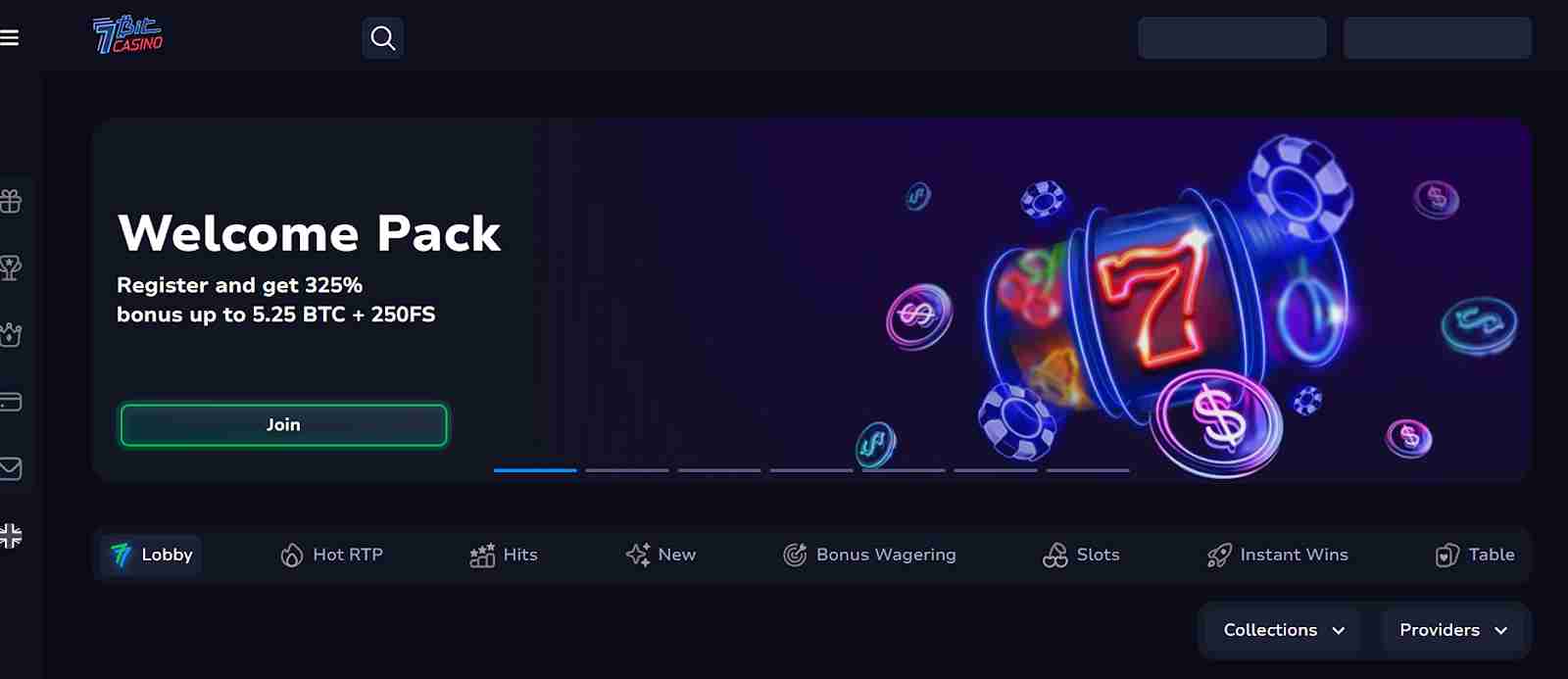 Claim the bonus code at 7bit Casino