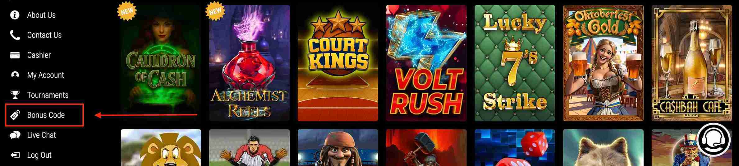 Jupiter Club Casino bonus code