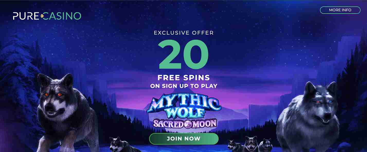 Pure Casino sign up process