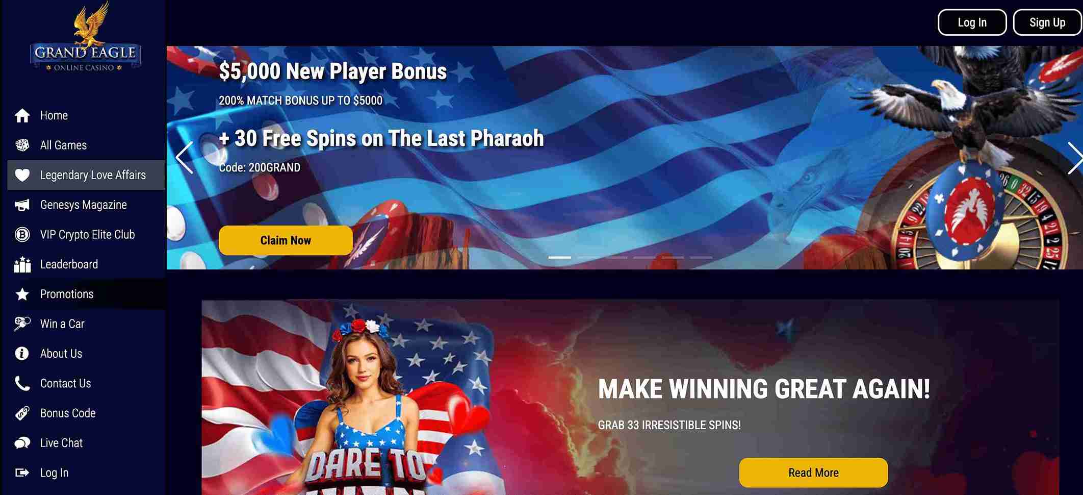 Grand Eagle Casino No Deposit Bonus