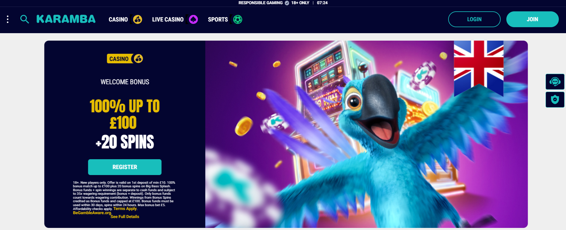 Karamba Casino_welcome bonus