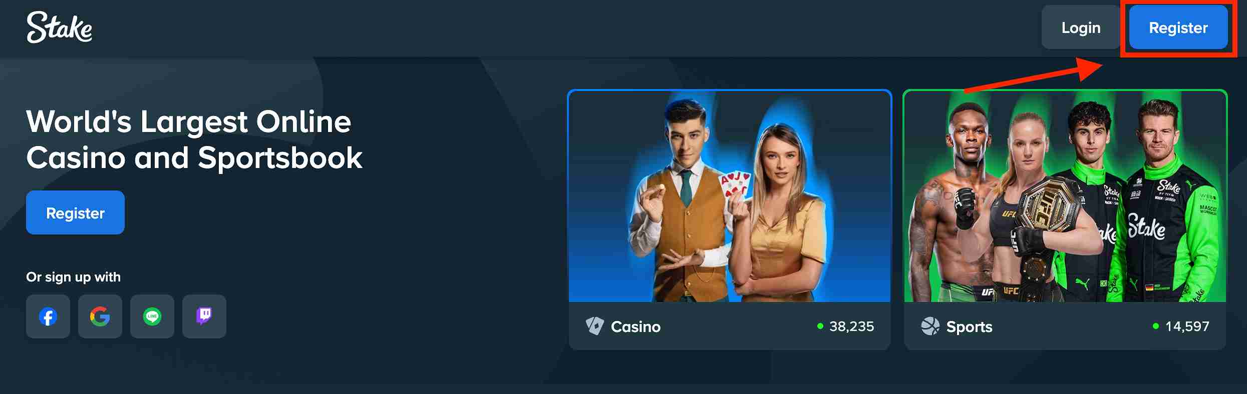 Stake Casino Register